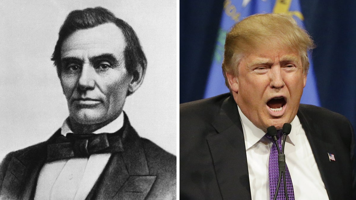 From left: President Abraham Lincoln