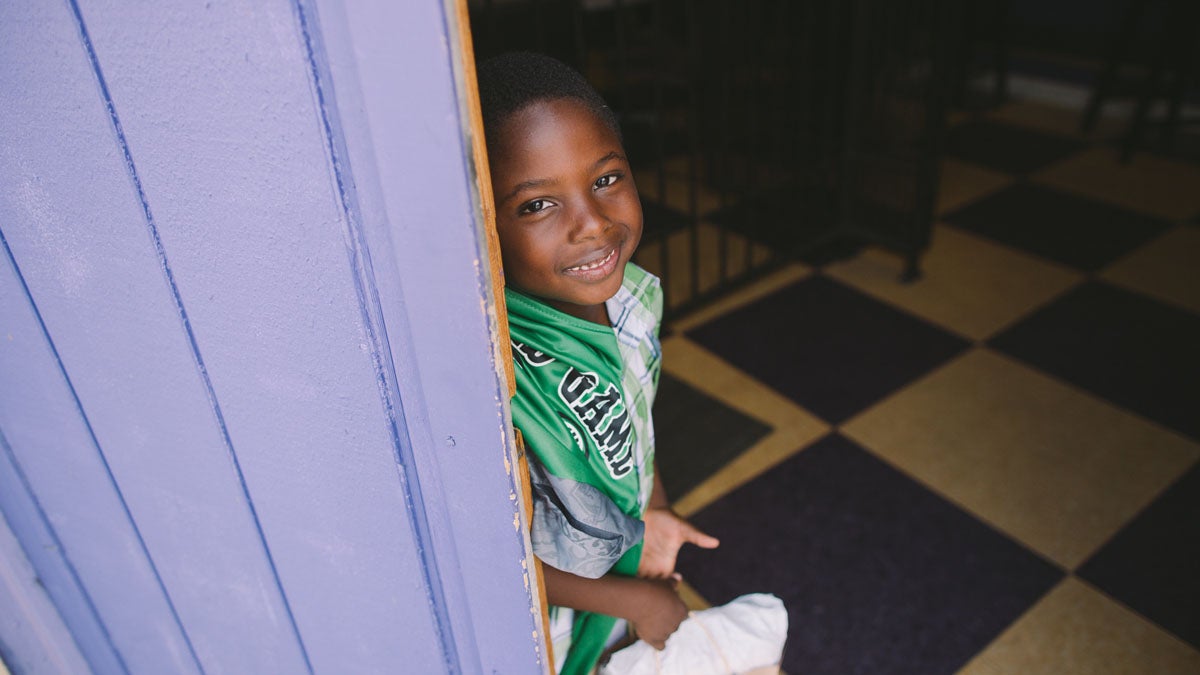  Many people in the African American community go to church as an outlet for any mental illness. Here, a young boy attends New Revelations Church in Oakland. (Alyssa Kapnik Samuel) 