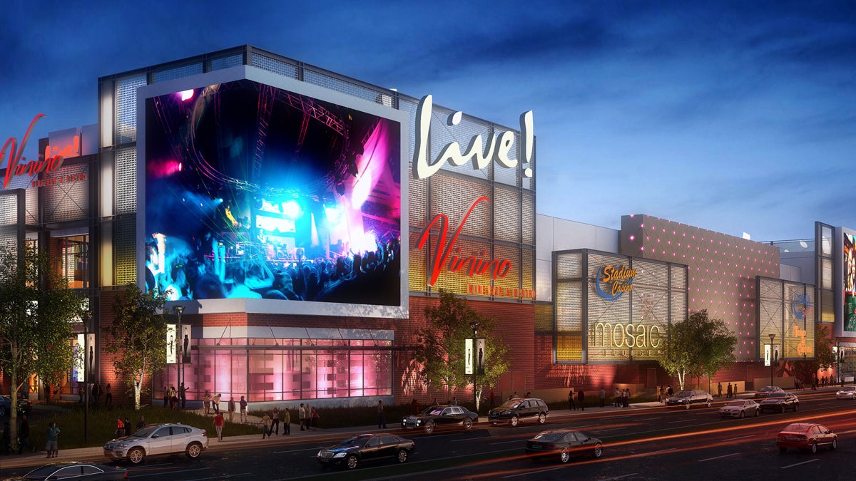  A rendering of the Live! Hotel & Casino Philadelphia, which received a license from the Pennsylvania Gaming Control Board on Tuesday. (Image courtesy of Cordish Companies) 