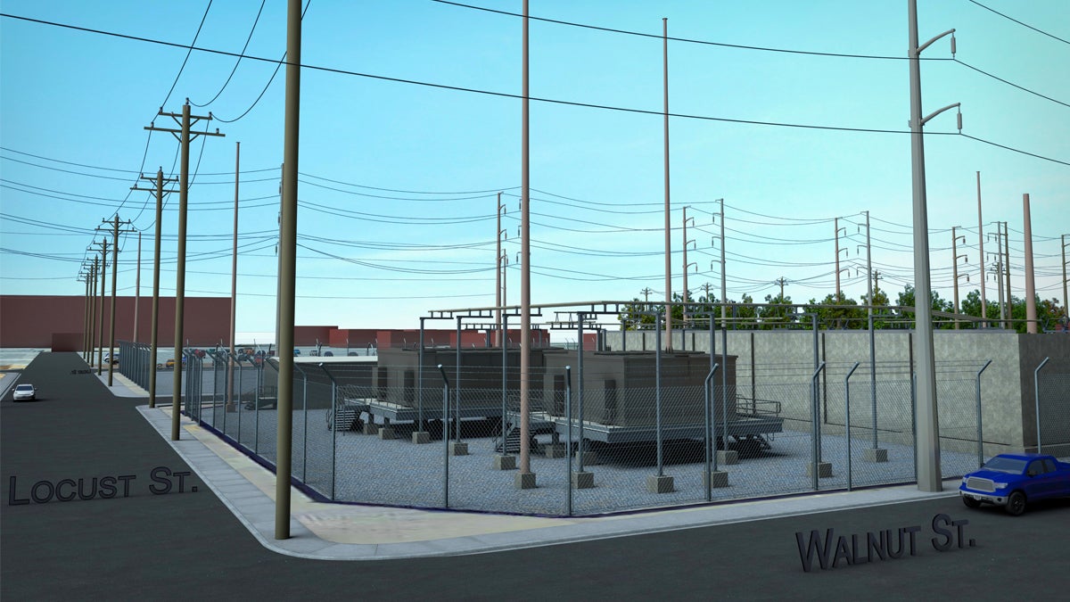  PSE&G's $55 million improvements include higher capacity electric transformers at the Locust Street substation in Camden, shown in a rendering provided by PSE&G. 