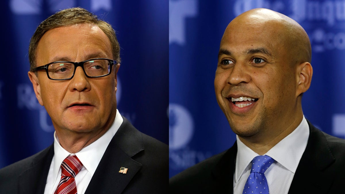  On Wednesday, New Jersey voters will go to the polls to decide who will fill the vacated U.S. Senate seat by the death of Senator Frank Lautenberg: Republican Steve Lonegan (left) or Democrat Corey Booker(right).(AP Photos) 