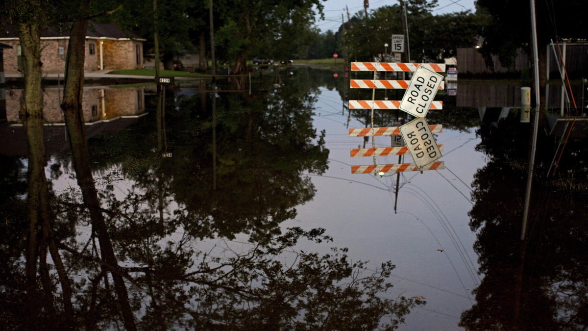 Standing water closes roads in Sorrento