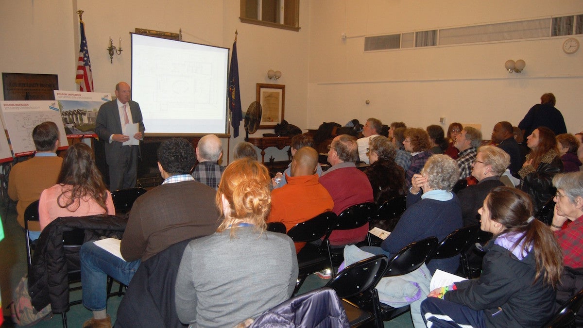  A community meeting on Monday night was the last before Lovett's closure on April 1. (Emily Brooks/for NewsWorks) 