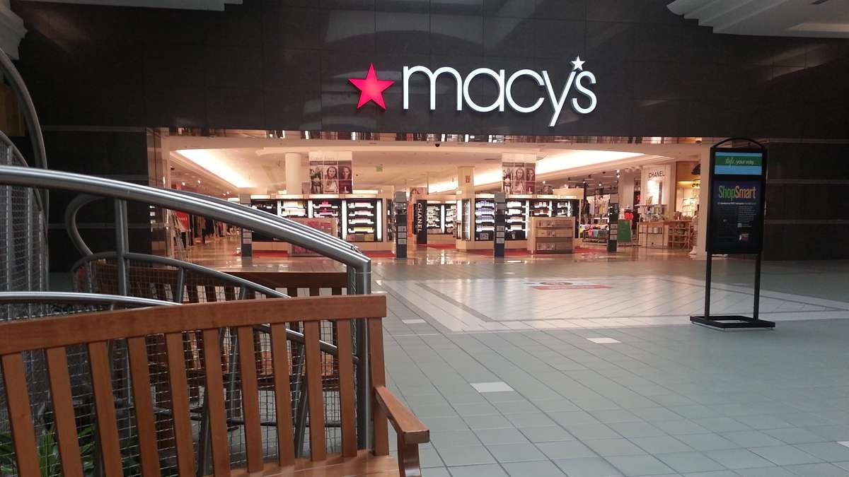 The Macy's in the Moorestown Mall is one of four in the region slated to close. (Alan Tu/WHYY