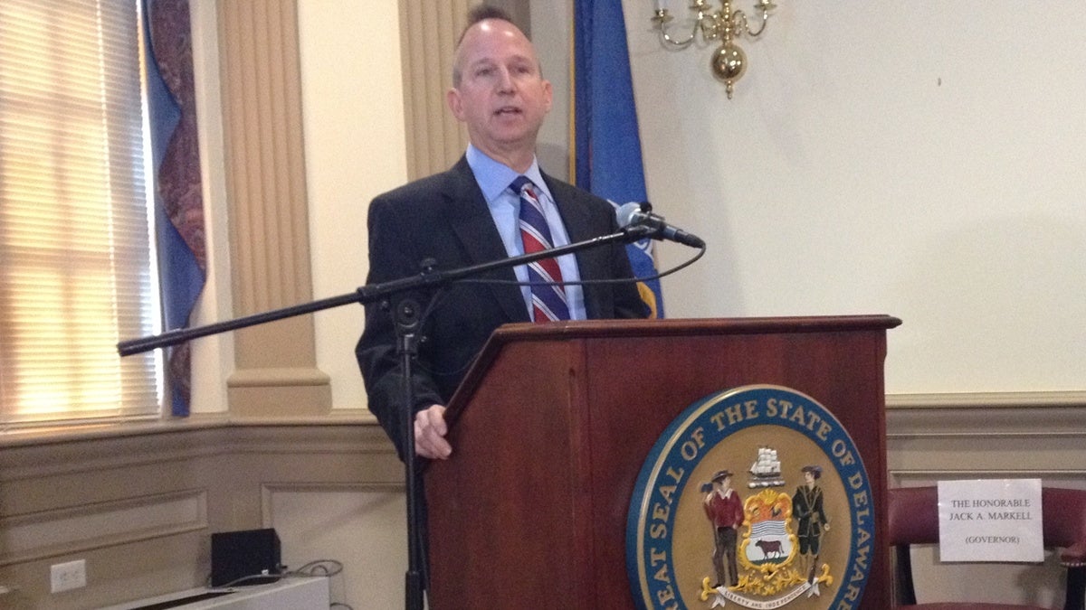  Gov. Jack Markell presents his FY2015 budget in Dover (Shana O'Malley/for NewsWorks) 