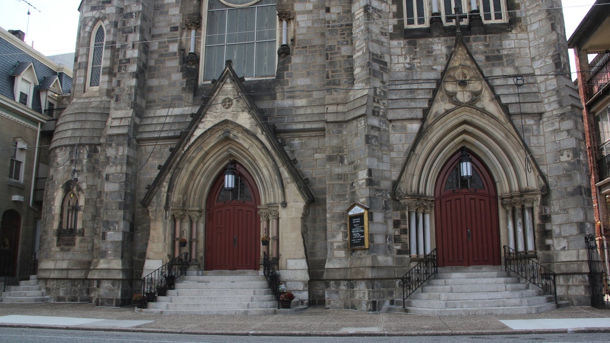  The Sacred Heart of Jesus Parish Church at third and Reed streets will be the site of a 'Mass mob' this Sunday. (Emma Lee/WHYY) 