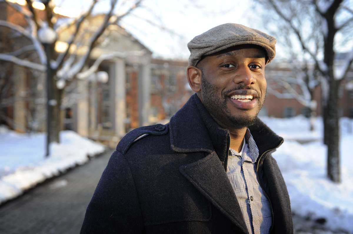  Maurice Hinson on the campus of Drexel College of Medicine. (Jonathan Wilson/for WHYY) 