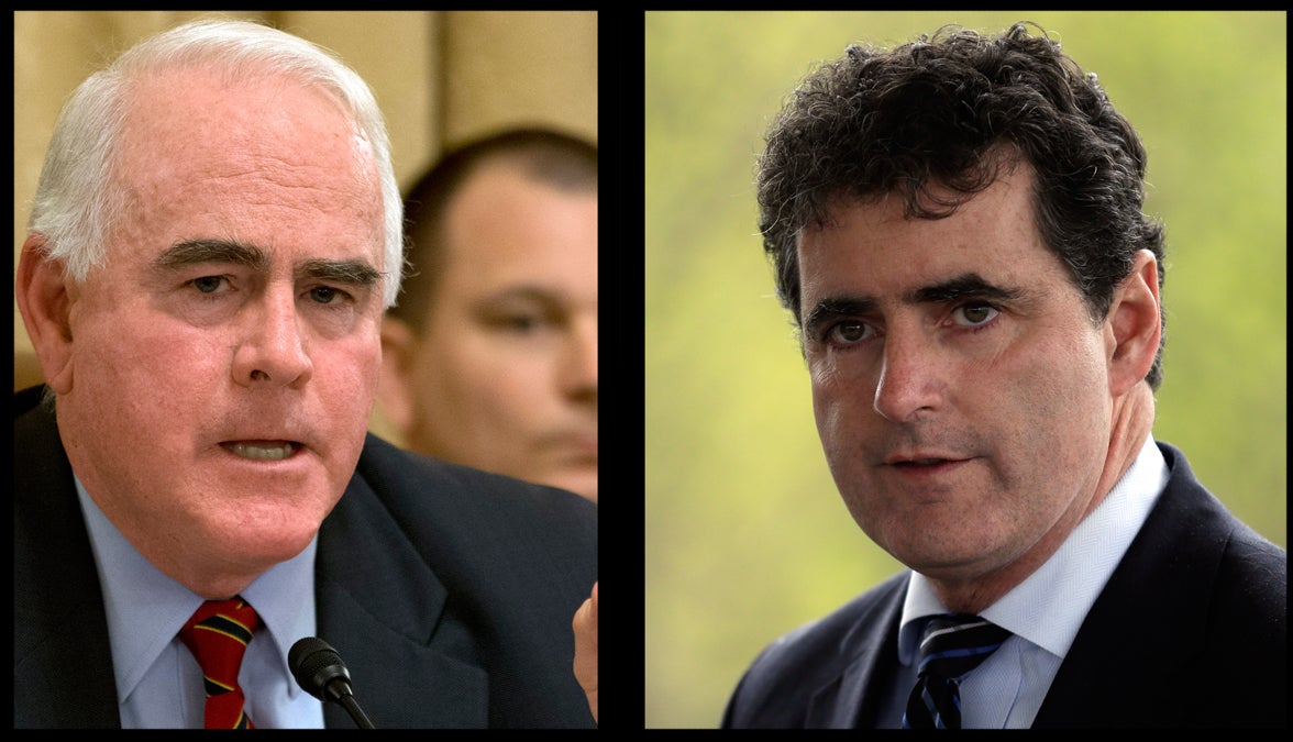  Rep. Patrick Meehan, R-Pa. (left), Rep. Mike Fitzpatrick, R-Pa. voted against cutting $40 billion in  food stamp funding (Jacquelyn Martin and Matt Rourke/AP Photos) 