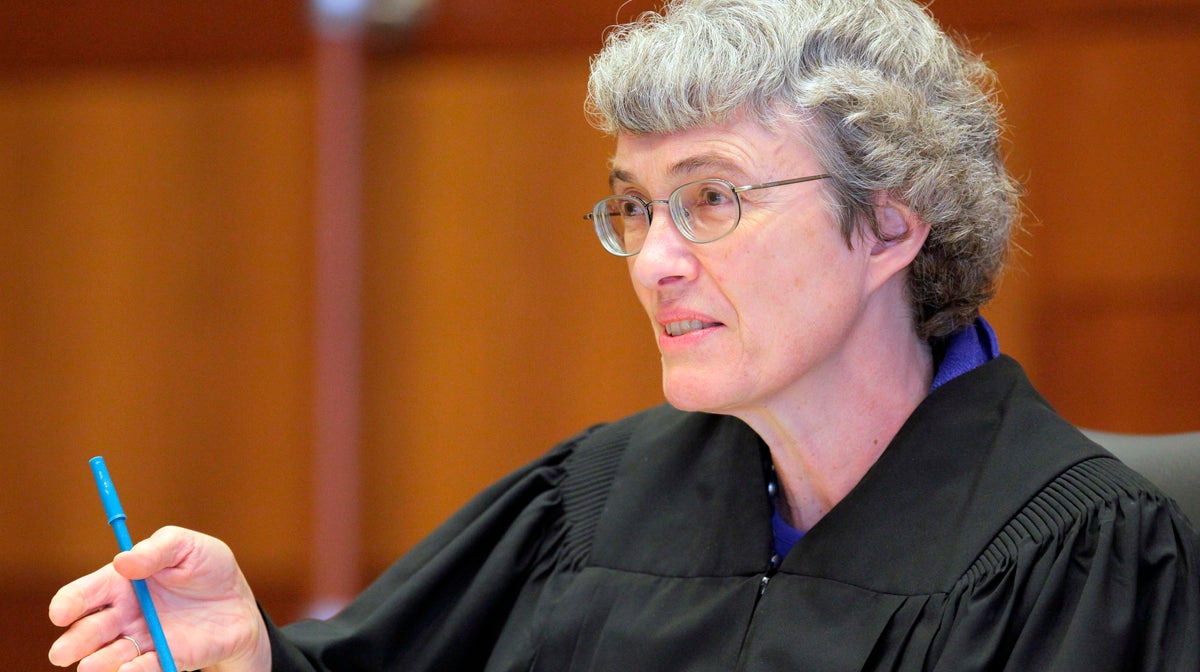  Mercer County Superior Court Judge Mary C. Jacobson ruled last week the state must allow gay couples to marry beginning Oct. 21 (AP Photo/The Star-Ledger, Tony Kurdzuk, Pool) 