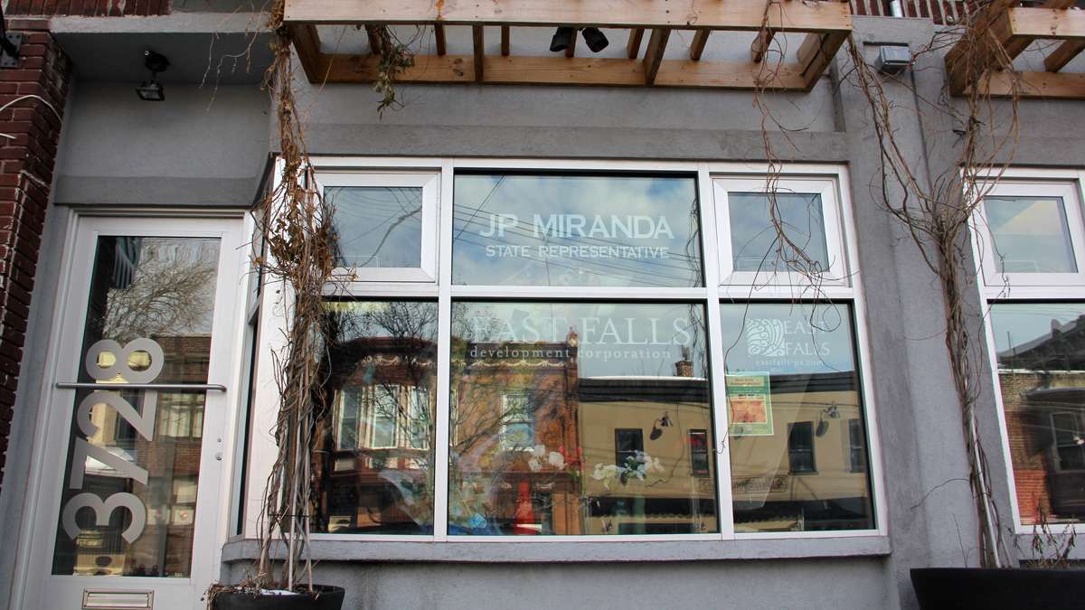  State Rep. JP Miranda's office in East Falls. (Emma Lee/for NewsWorks) 
