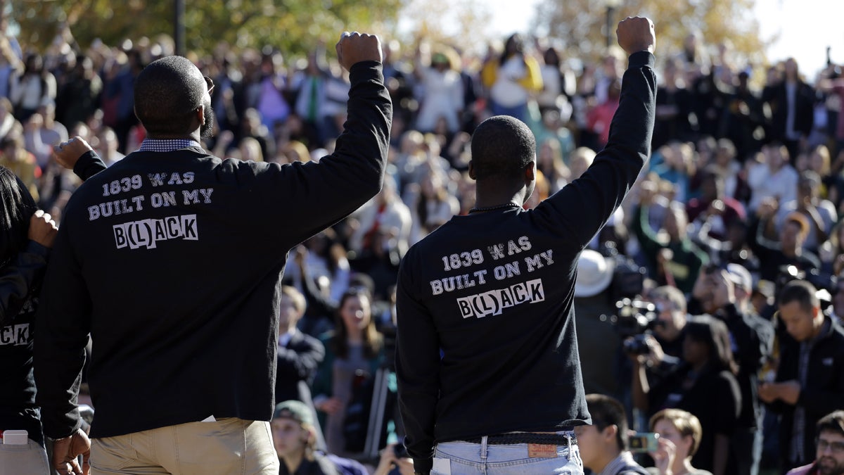 Members of the black student protest group