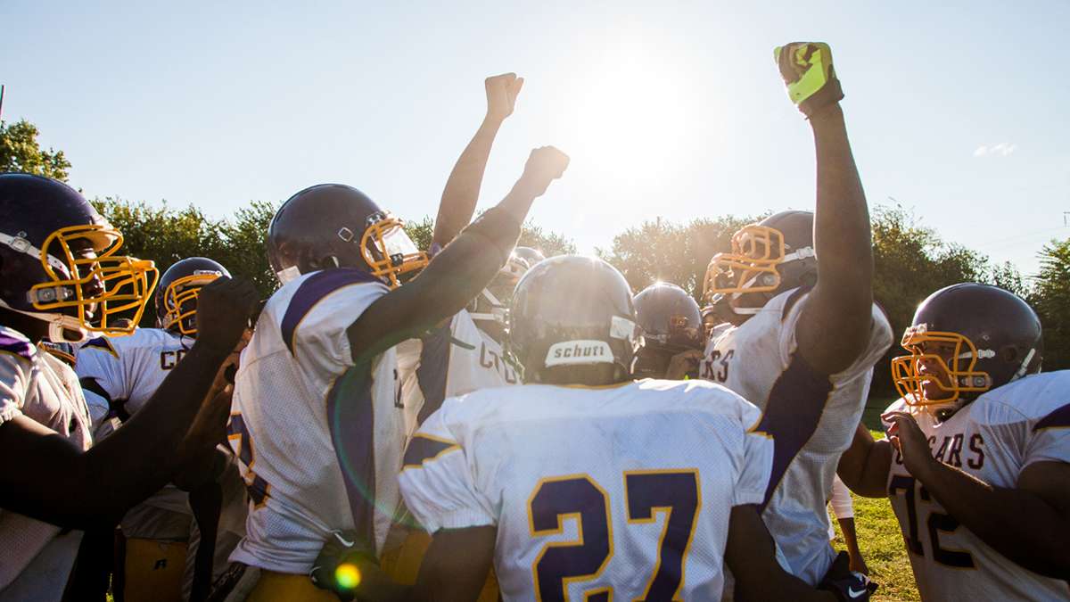  A scene from MLK High's historic season. (Brad Larrison/for NewsWorks, file) 