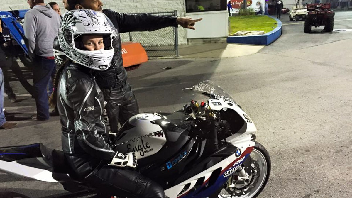 Elyse McKinnon's rise in motorcycle drag race nearly came to a halt after a tragic accident in 2015. (Courtesy McKinnon Motorsports)