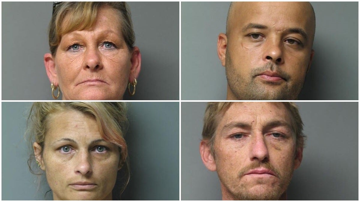  Ethel Melvin (top left) Shaughn Graves, Lauri Larlham, and Donald Melvin (in clockwise order) face desecration charges after allegedly selling brass urns from headstones for scrap. (DSP photos) 