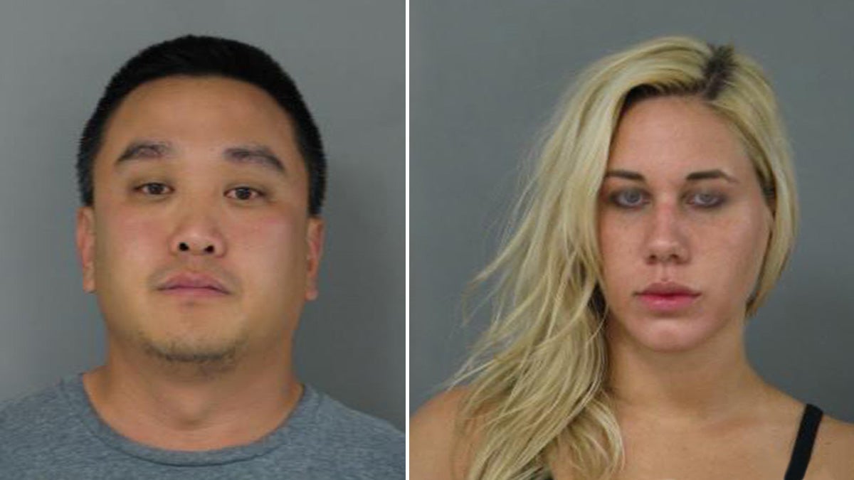  Michael Suh and Nicole Germack face charges including lewdness and indecent exposure. (photo courtesy Newark Police) 