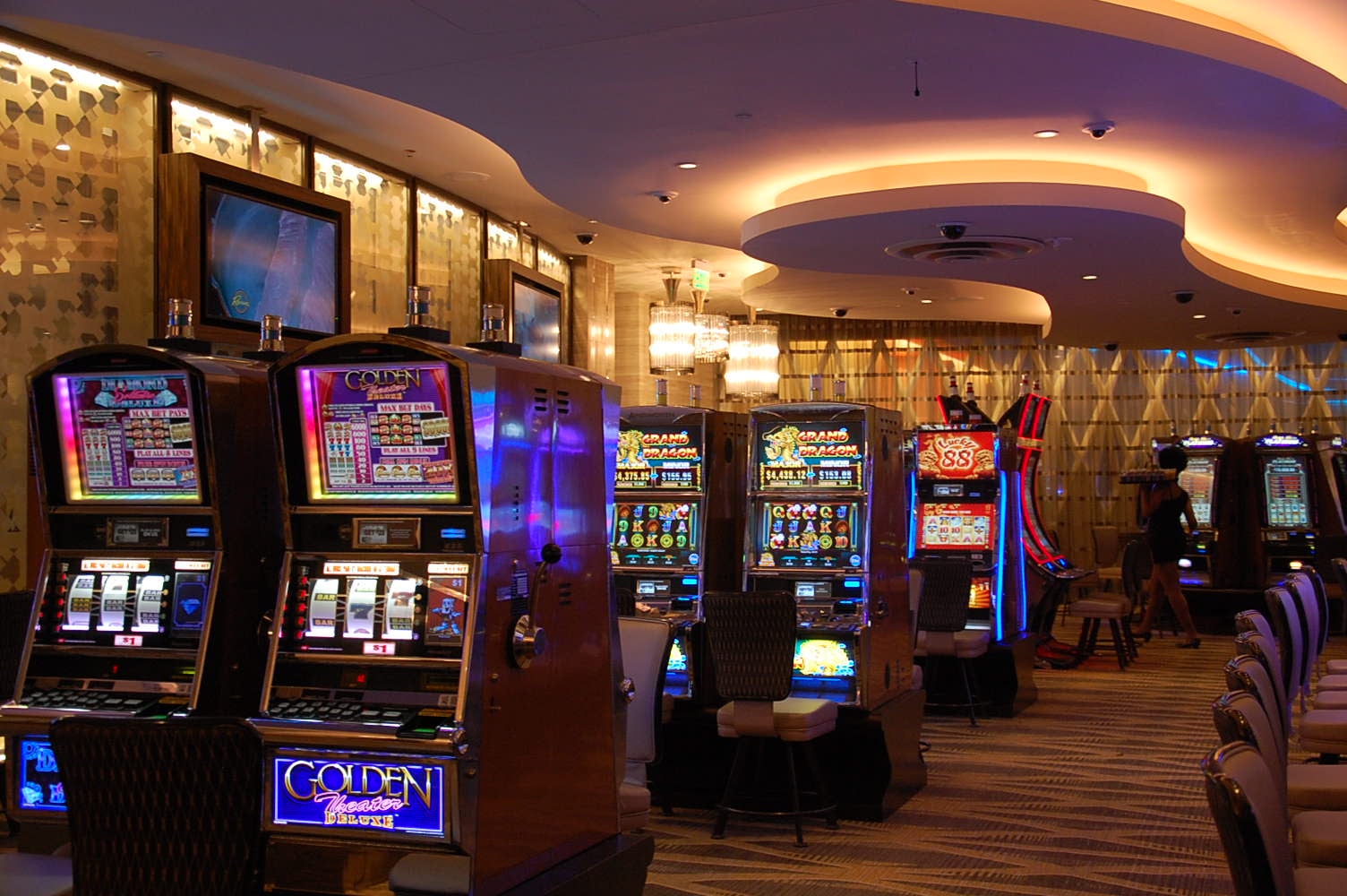 Approximately 300  slot machines were added during the SugarHouse  expansion. (Tom MacDonald/WHYY)