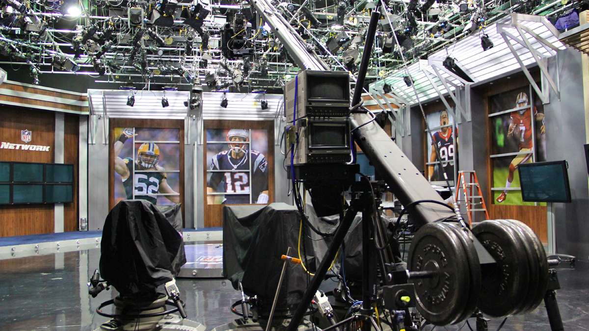 The NFL Network studio at NFL Films in Mount Laurel. (Emma Lee/for NewsWorks) 