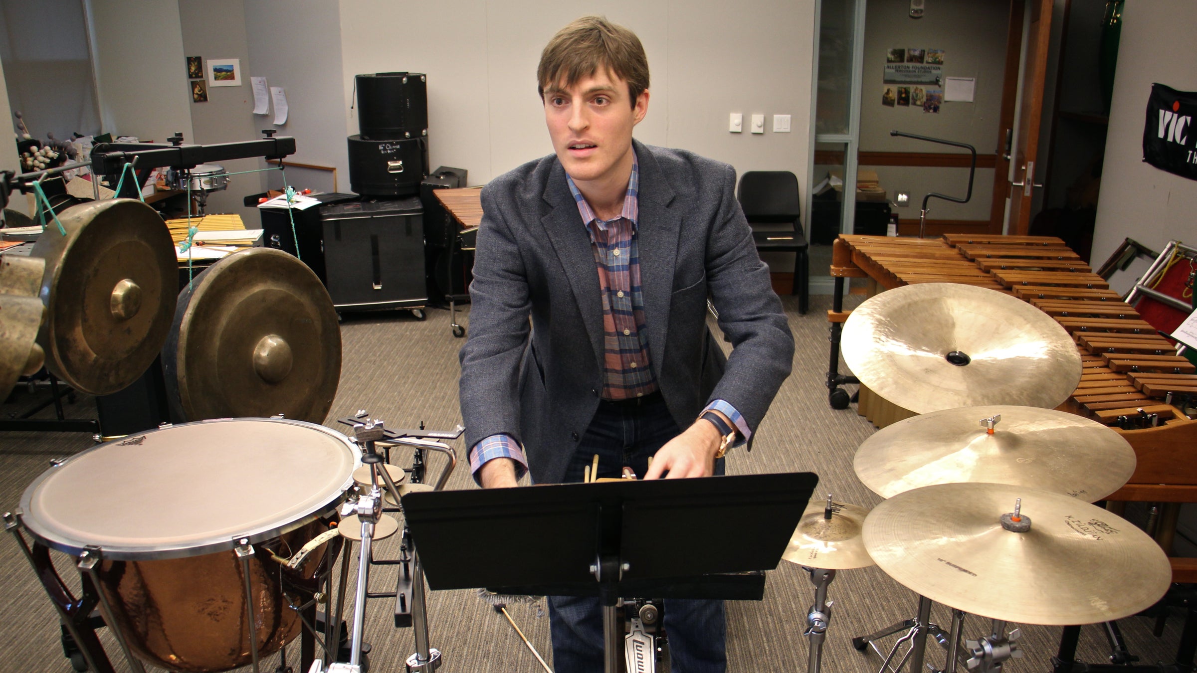 Curtis Institute of Music student Nick DiBerardino composed a work for percussion instruments inspired by Philadelphia's One Book