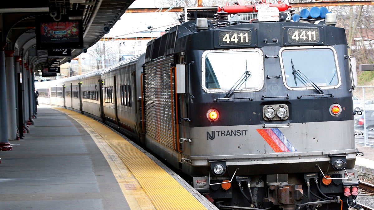 An NJ Transit train pulls into the station (Mel Evans/AP, file) 