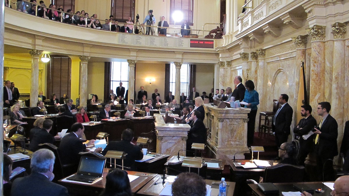  The New Jersey Senate votes to confirm Faustino Fernandez-Vina as the newest member of the state Supreme Court. (Phil Gregory/for NewsWorks) 