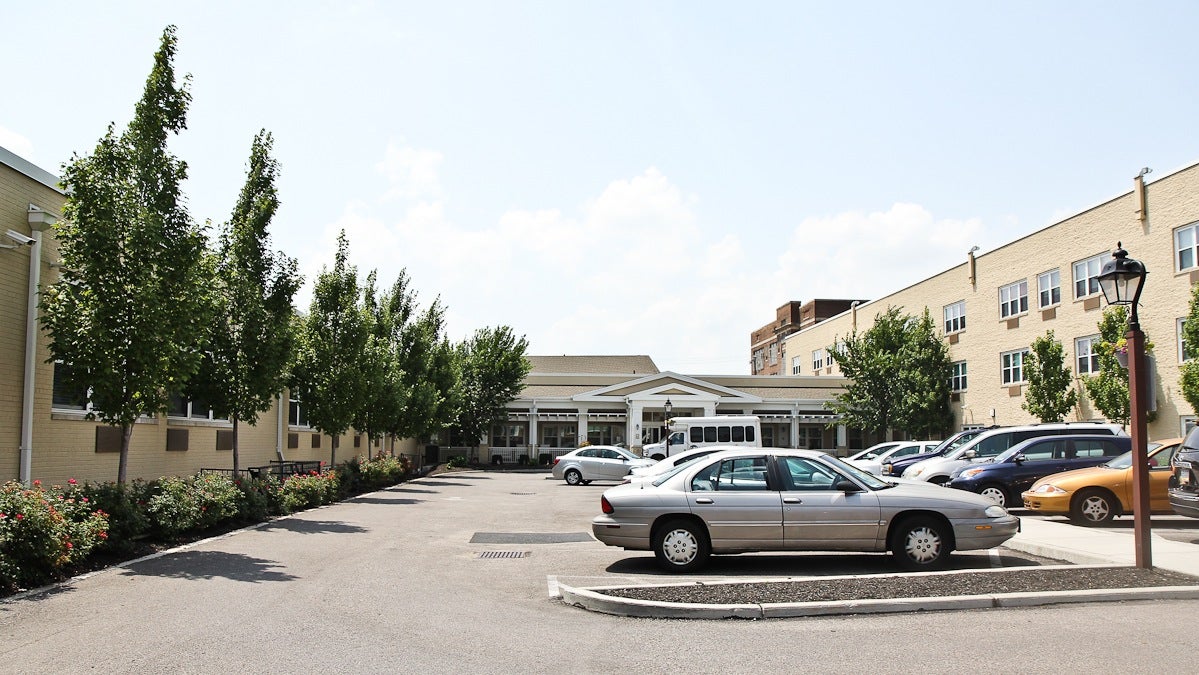  Saint Monica Manor is a Catholic nursing home located in South Philadelphia slated to close. (Kimberly Paynter/WHYY) 