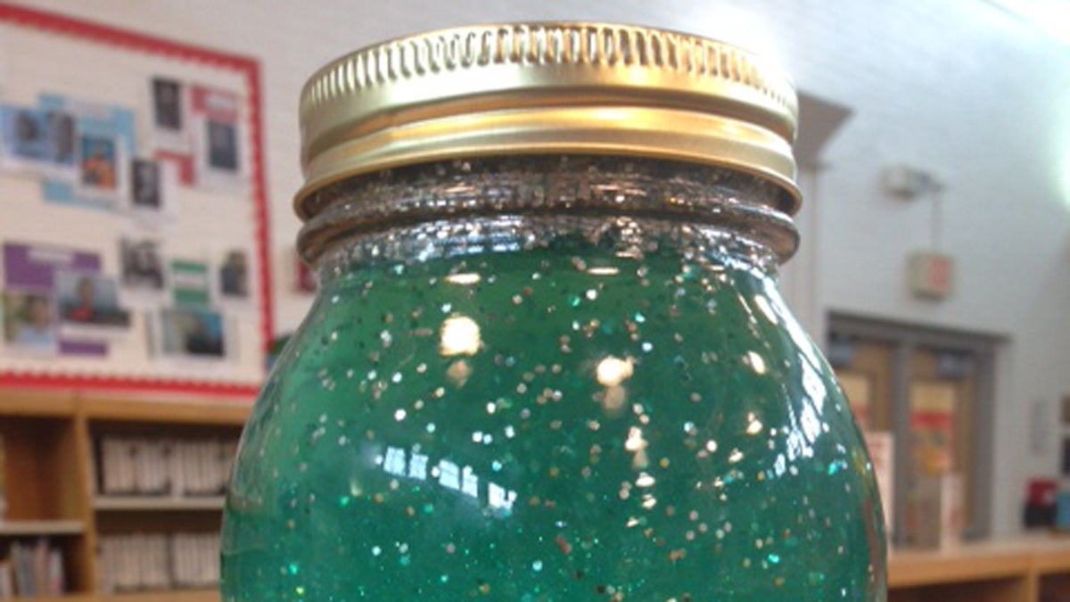 Chelsea Silver uses this 'mind jar' which contains glitter