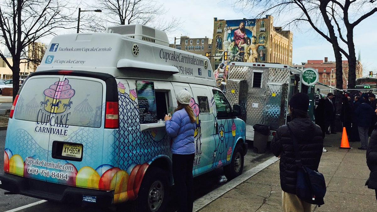  Cupcake Carnivalehas been in business for three years and often parks by Broad & SpringGarden streets in Philadelphia (Bobby Allyn/WHYY) 
