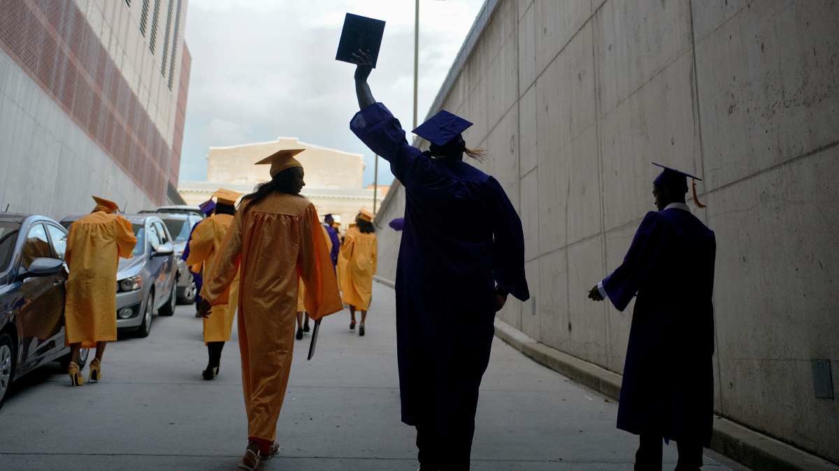 Graduates from Martin Luther King High School