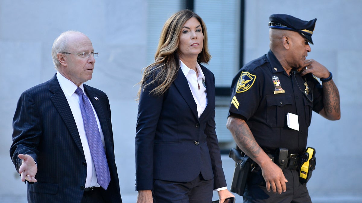 Former A.G. Kathleen Kane arrives at Montgomery County Courthouse in Morristown