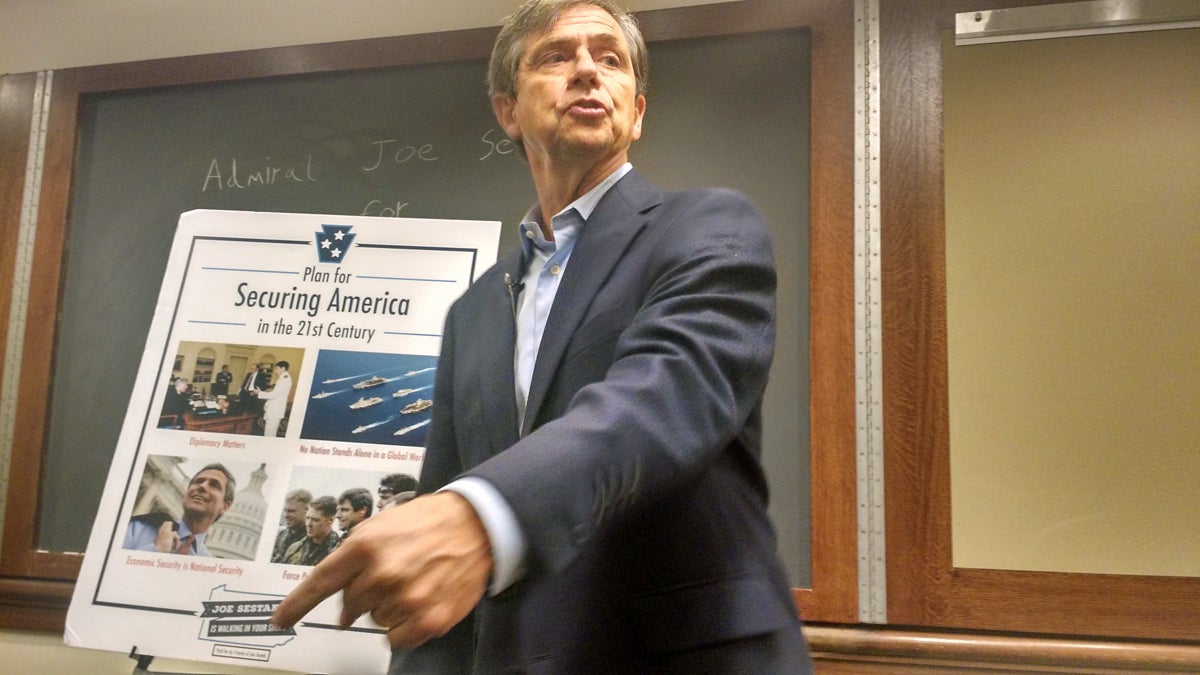 Pennsylvania U.S. Senate candidate Joe Sestak