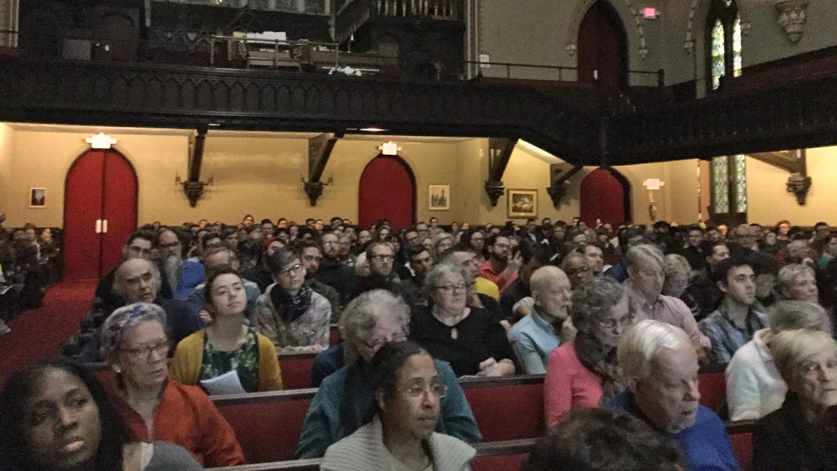 Over 800 people attended a Congressional redistricting event in Philadelphia (Kyrie Greenberg for NewsWorks)