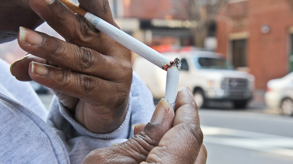  According to new data, 25.8 percent of African-Americans smoke in Philadelphia, compared with  21.4 percent of whites and 19.1 percent of Hispanics. (Kimberly Paynter/WHYY) 