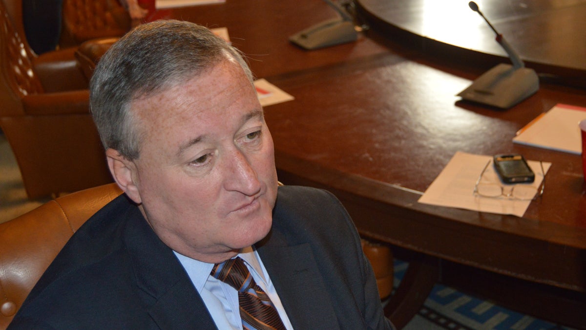  Councilman Jim Kenney authored the bill which would punish getting caught with less than an ounce of pot with a 25 dollar fine (Tom MacDonald/WHYY)  