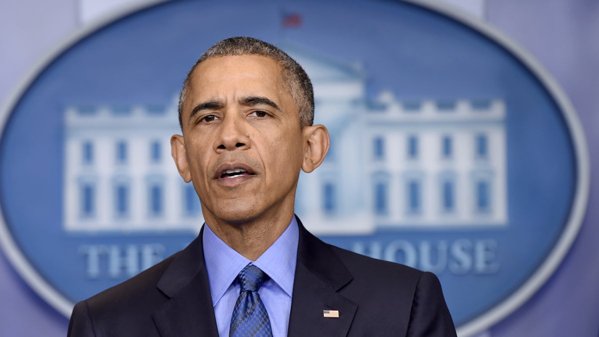  President Barack Obama spoke Thursday about the church shooting in Charleston, S.C., the night before. (AP Photo/Susan Walsh) 