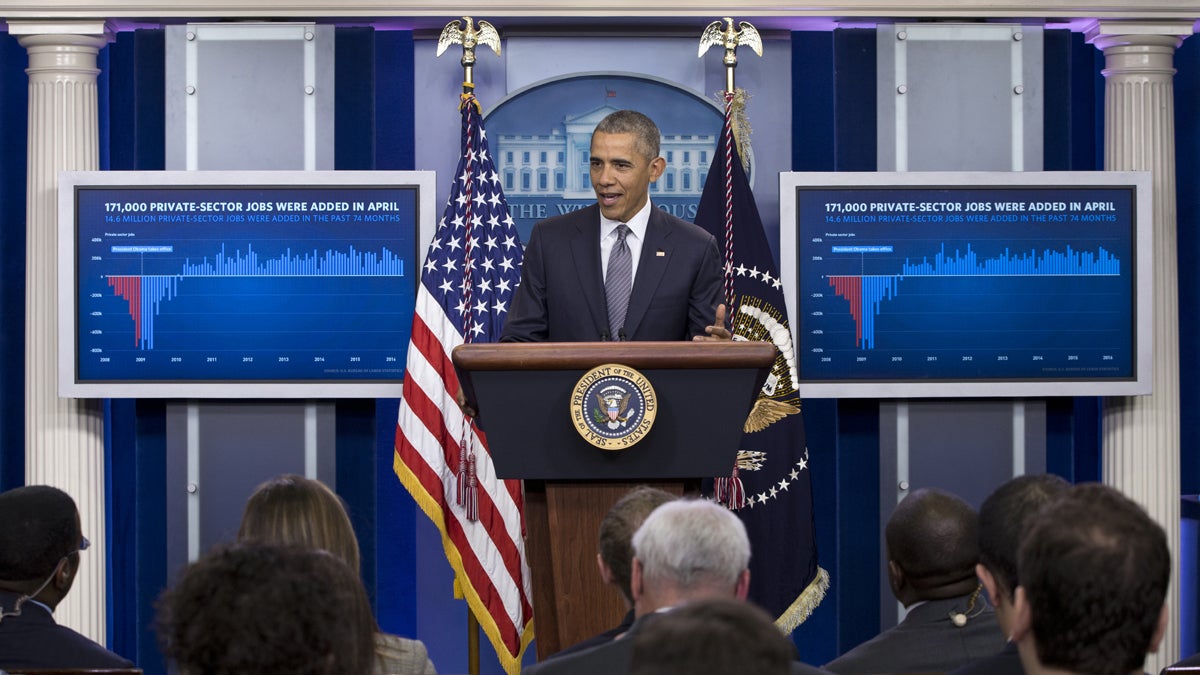 President Barack Obama speaks in the White House briefing room in Washington