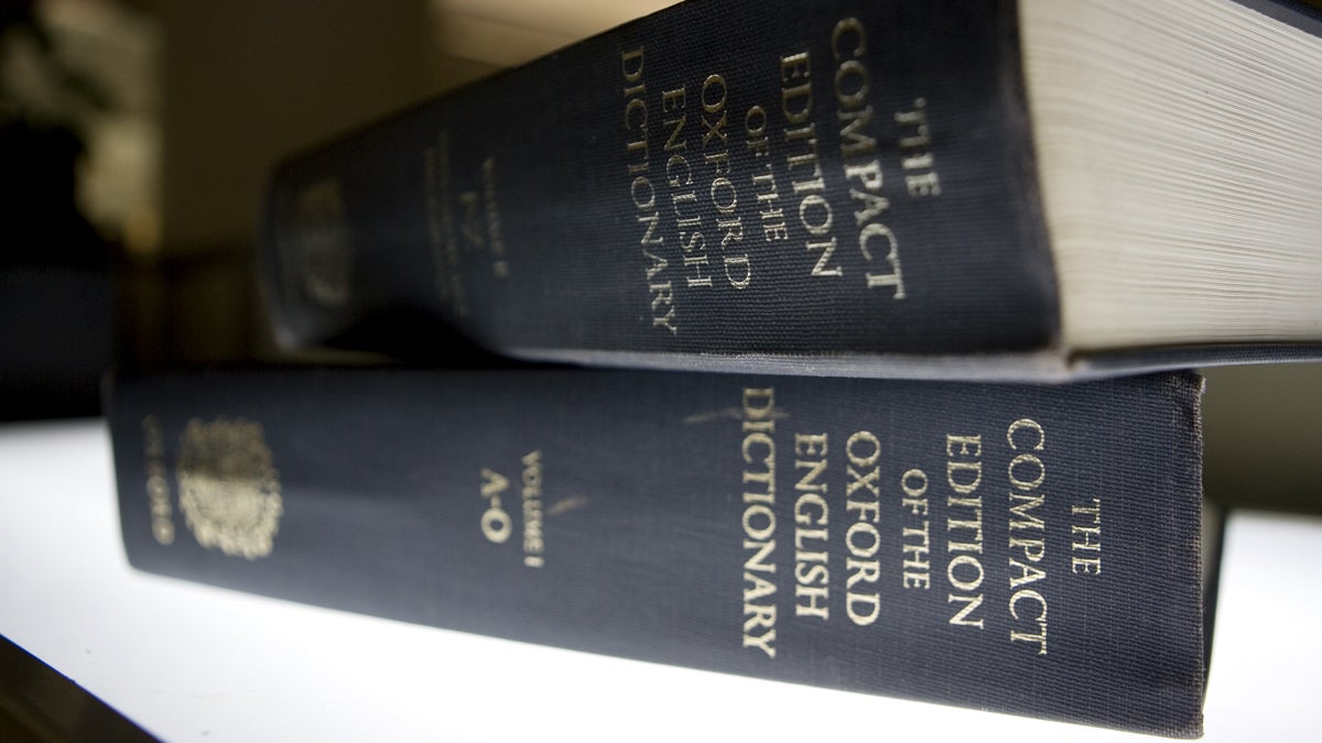  An Oxford English Dictionary is shown at the headquarters of the Associated Press in New York. (AP Photo/Caleb Jones, file) 