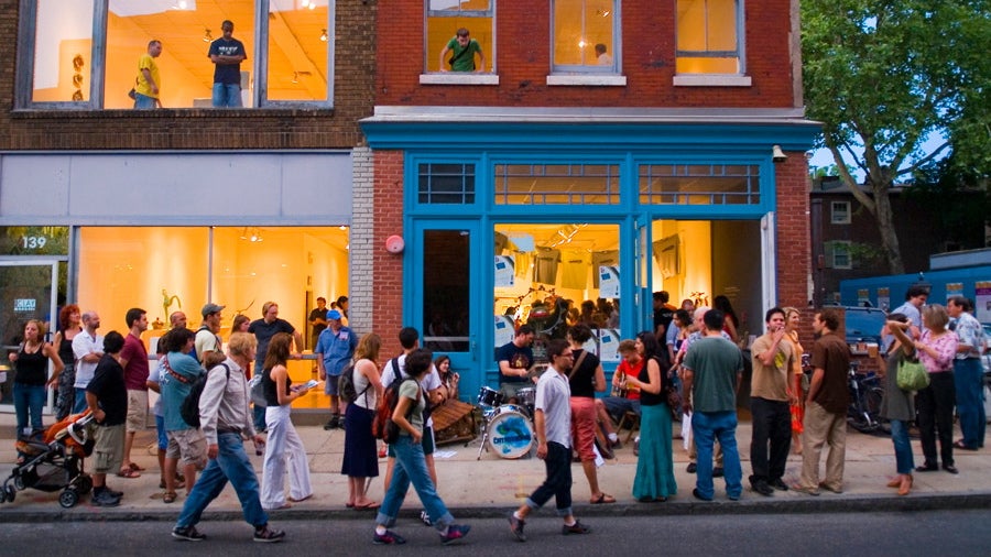 Old City is celebrating 25 years of First Fridays.(B. Krist for VISIT PHILADELPHIA®)