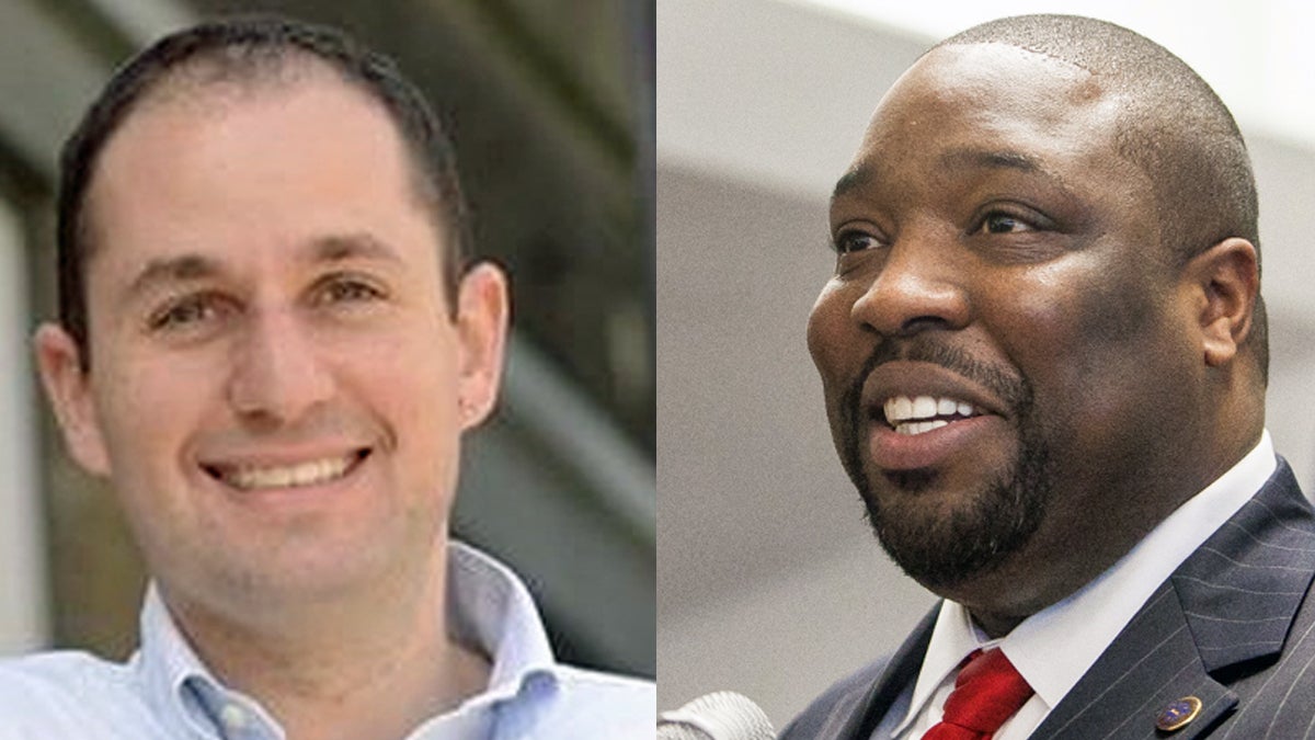  City Council candidate Ori Feibush (left) and Philadelphia Councilman Kenyatta Johnson (NewsWorks File Photos) 
