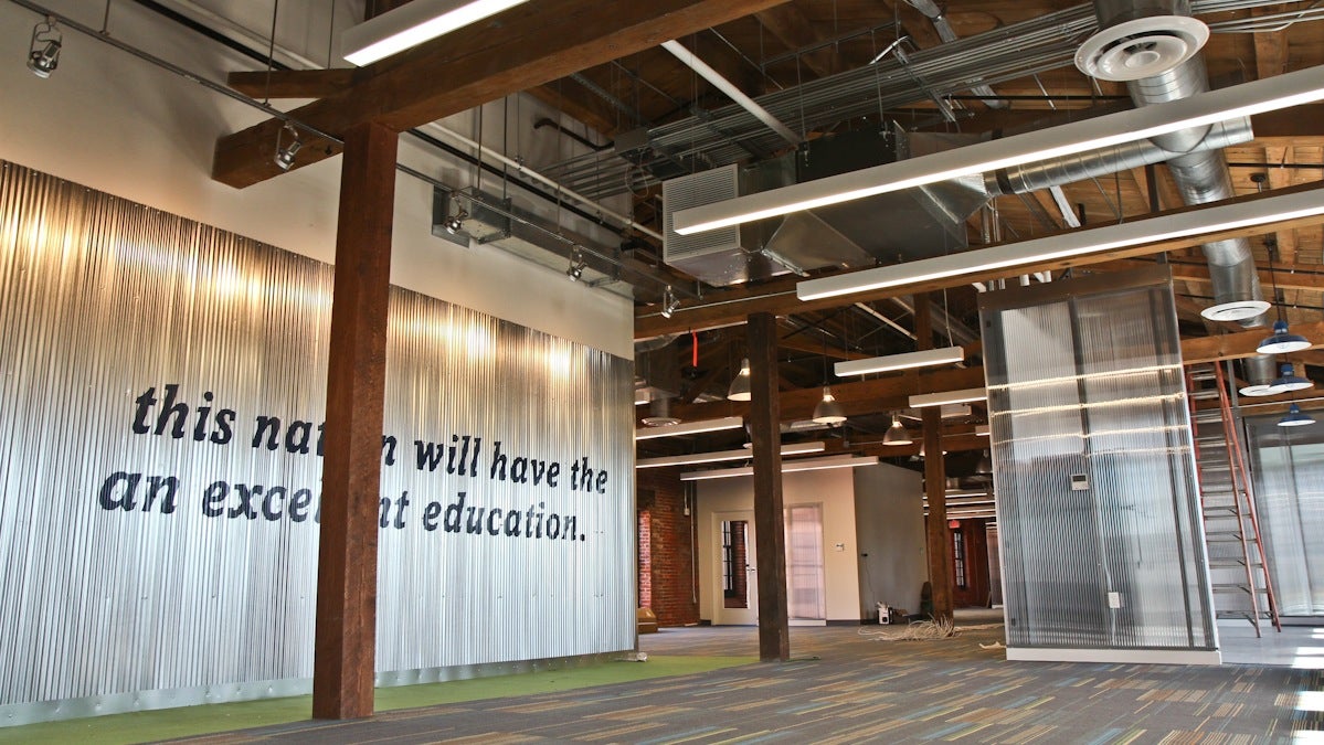  The Teach for America office space at the Oxford Mills in South Kensington. (Kimberly Paynter/WHYY) 
