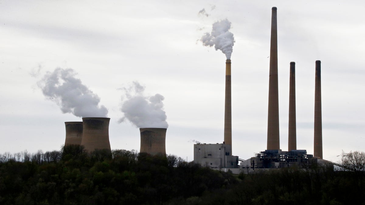  This photo taken May 5, 2014 shows the stacks of the coal-fired Homer City Generating Station in Homer City, Pa. (Keith Srakocic/Associated Press) 