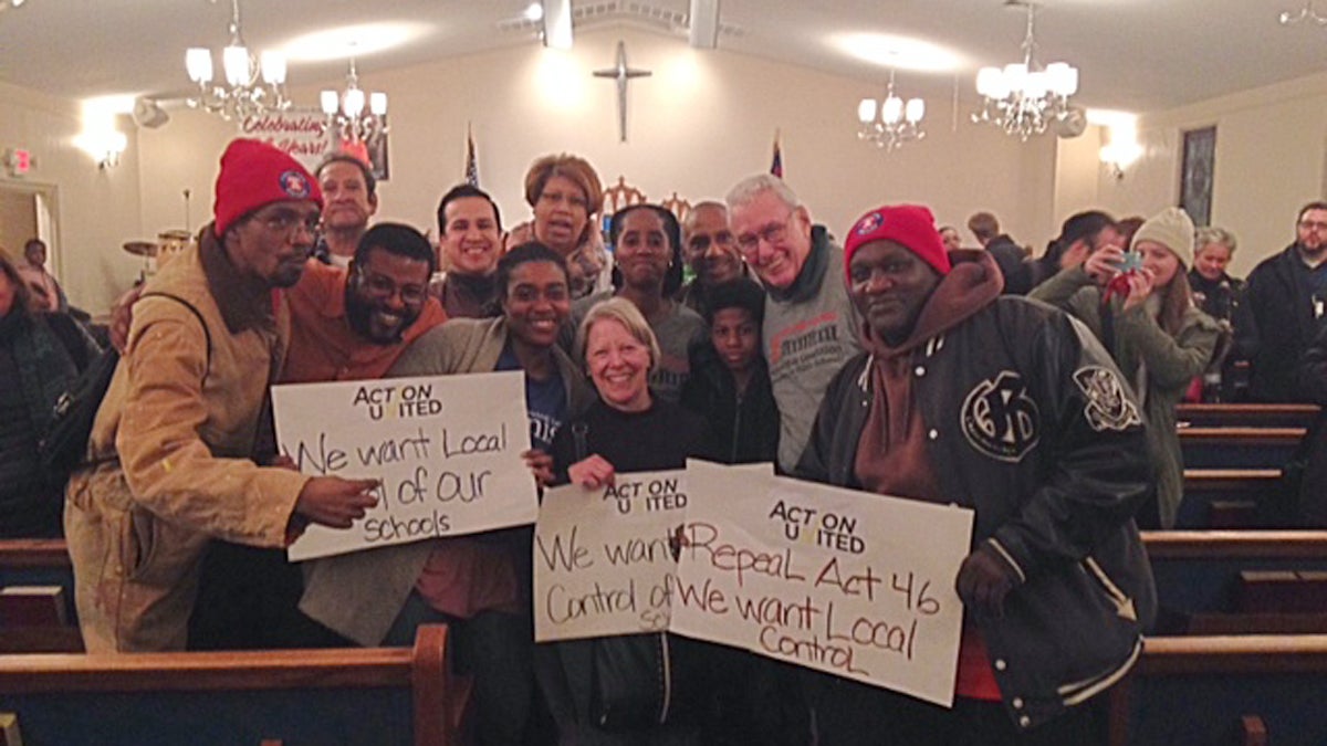  A coalition of three Pennsylvania groups joined a rally of York students, parents and teachers against the proposed charterization of the struggling school district at Bethlehem Baptist Church in York, Pa.  (Image courtesy of PSEA Eastern and Southern Region Communications) 