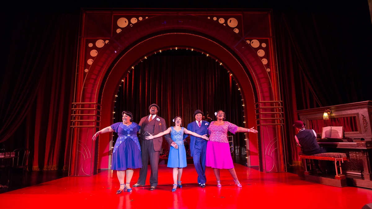 The cast of Ain't Misbehavin', courtesy of the Delaware Theatre Company. 