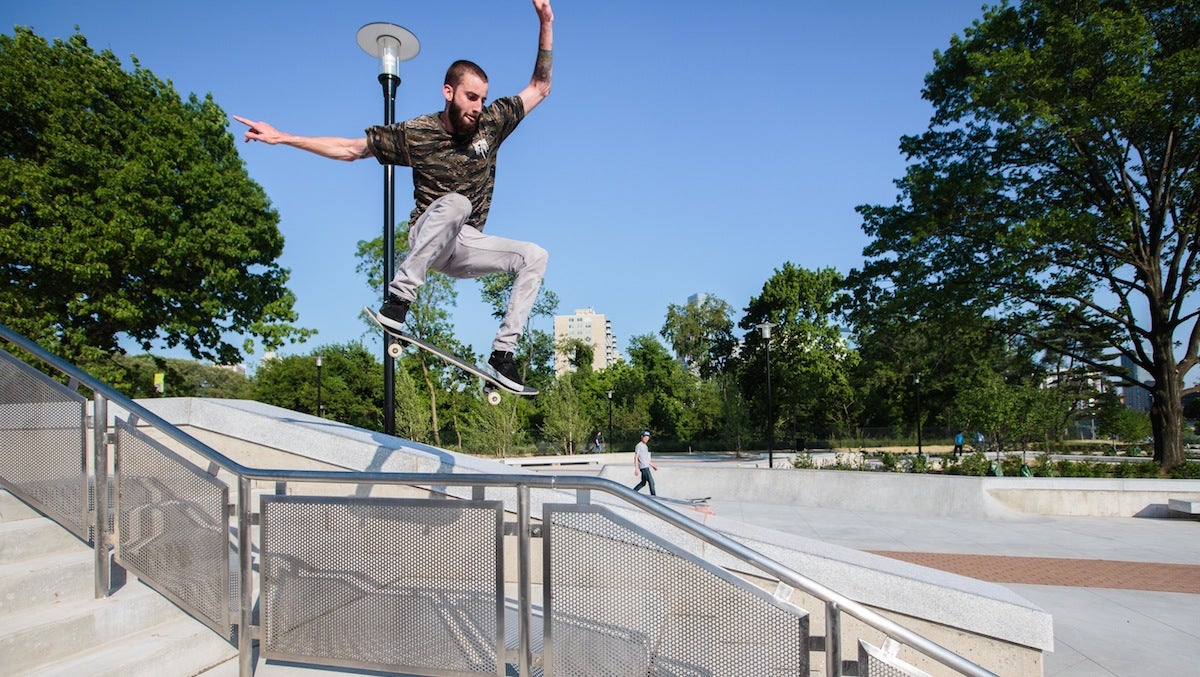  Joshua Nims will discuss the development of Paines Park, shown here. (Courtesy of Franklin's Paine Skatepark Fund) 