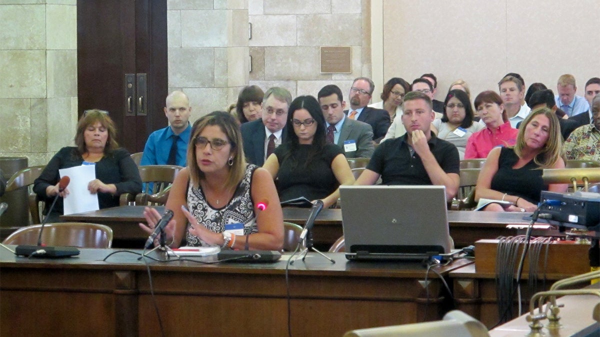 Parents testify at legislative hearing (Phil Gregory / WHYY)
