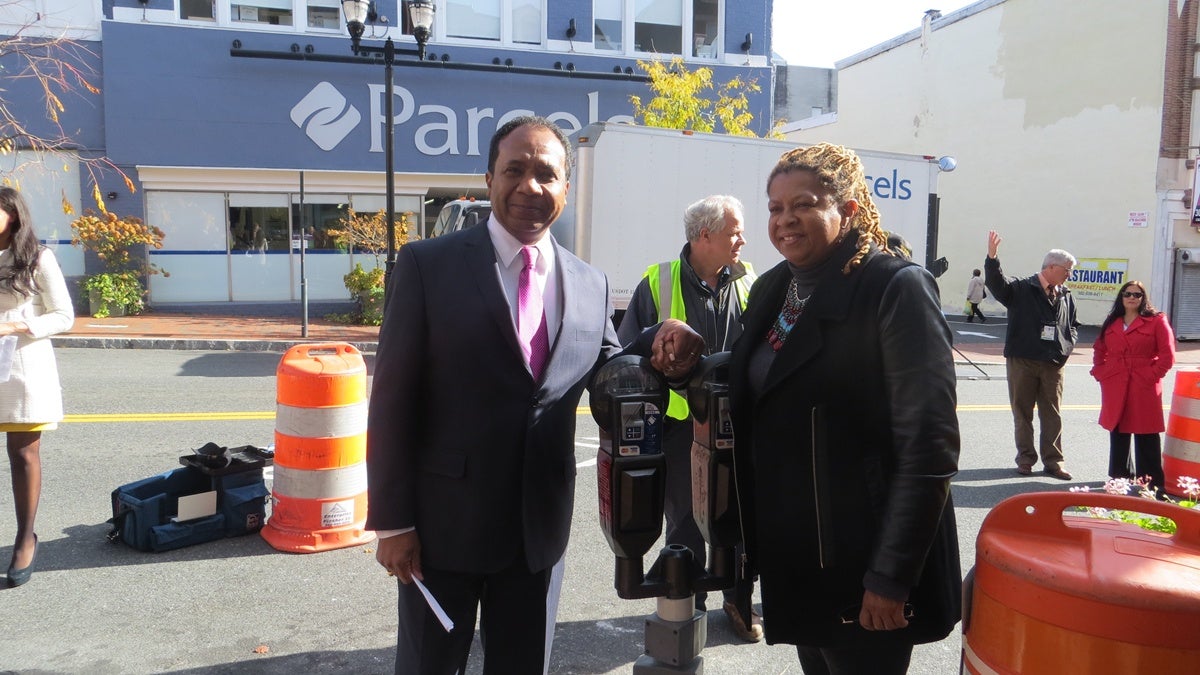  Mayor Dennis Williams and Councilwoman Hanifa Shabazz (Lisa Marie McDonald/for NewsWorks)  