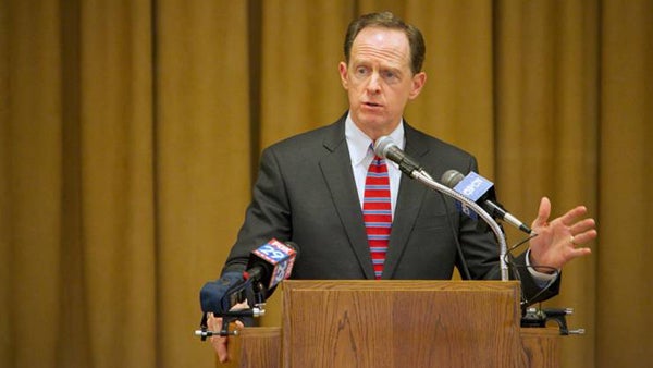  U.S. Sen. Pat Toomey joined Senate Democrats and six other Republican senators voting to move the Employment Non Discrimination Act forward with a procedural motion. (Nathaniel Hamilton/for NewsWorks) 