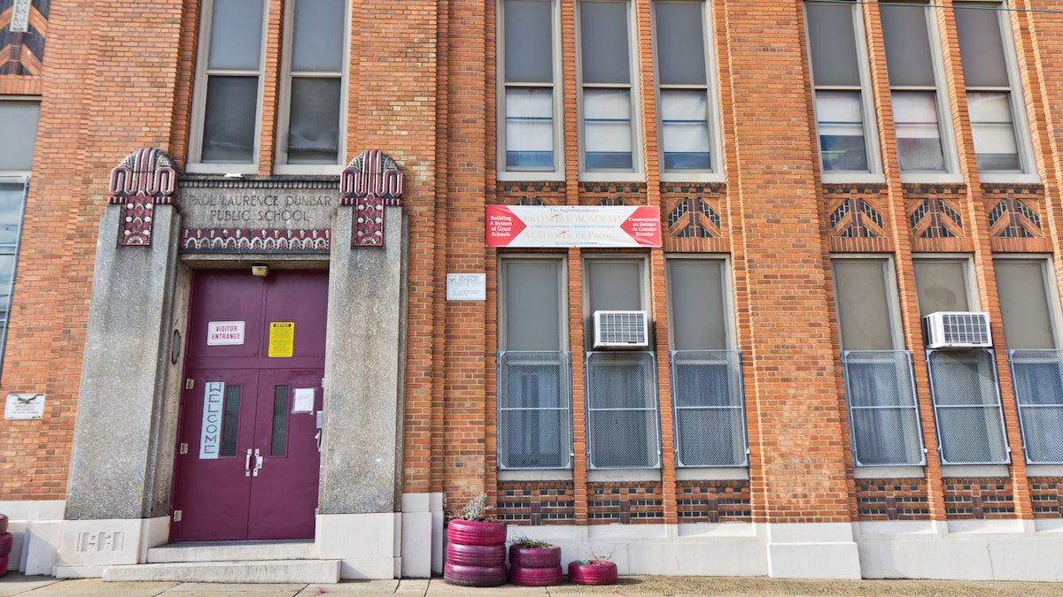 Paul Lawrence Dunbar School on 12th Street in North Philadelphia near Temple’s Campus. (Kimberly Paynter/WHYY)