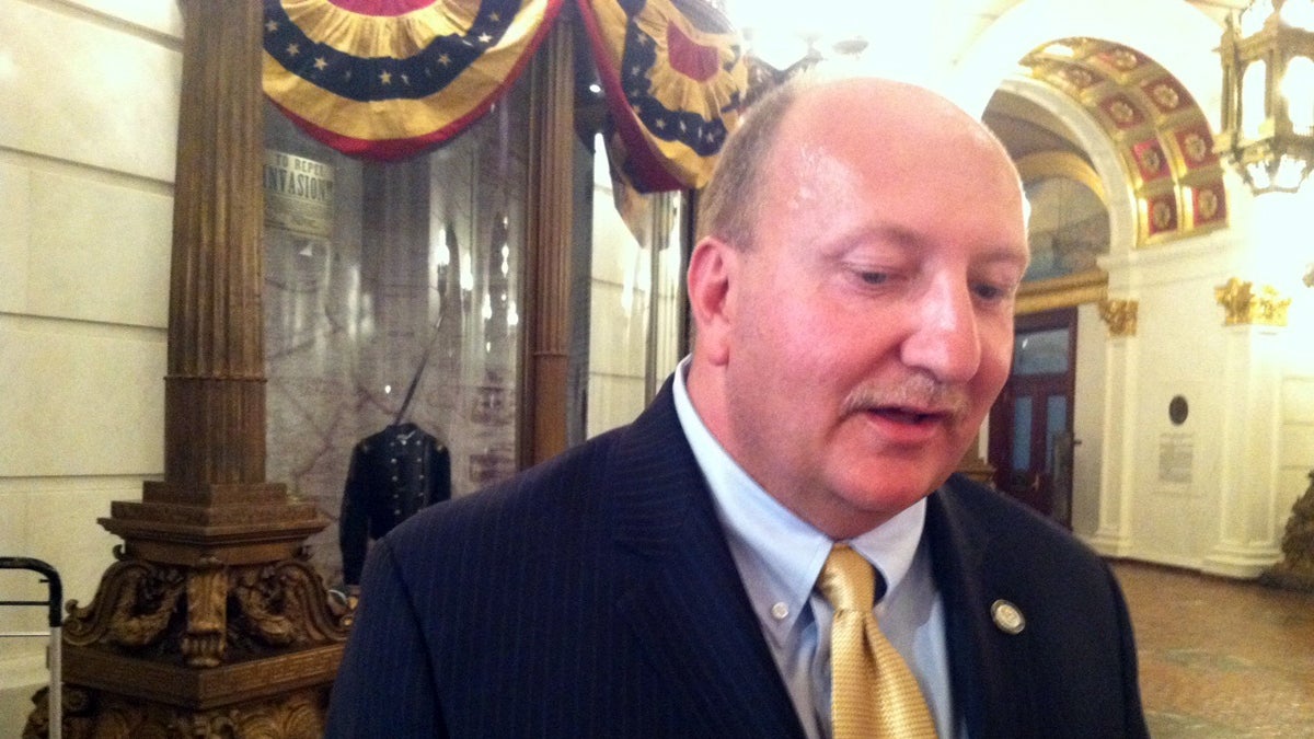  Allentown Mayor Ed Pawlowski, the only Democrat from northeastern Pa. to launch a bid for governor, is ending his campaign. He is shown here in September 2013. (Mary Wilson/for NewsWorks) 