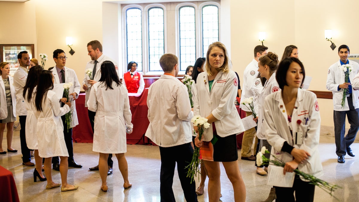 File photo: Medical students attend ceremony organized by the Humanity Gifts Registry.(Brad Larrison for NewsWorks)