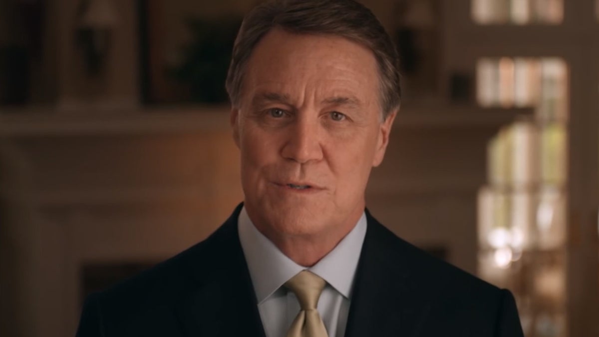  Shown is a still image from a recent campaign ad for Georgia Republican senatorial candidate David Perdue in which he falsely accuses his opponent, Michelle Nunn, of financing terrorist organizations. 